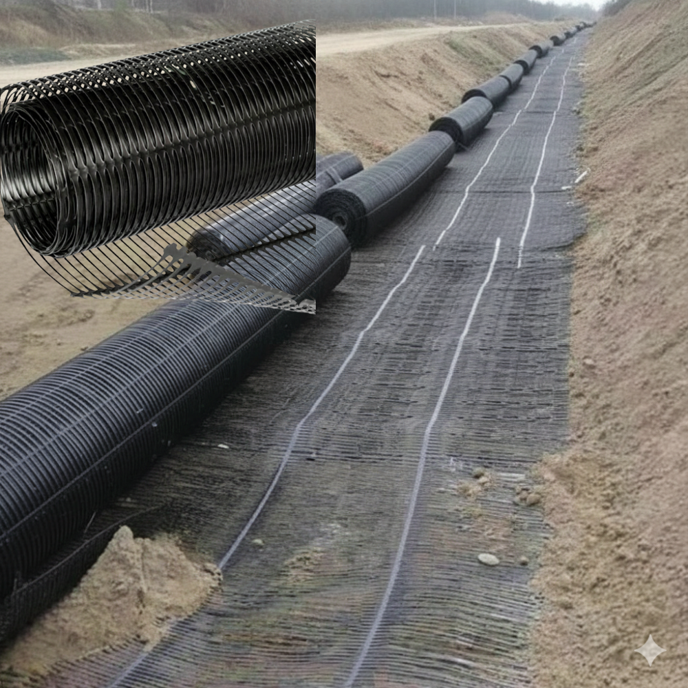 Uniaxial Geogrid Roll