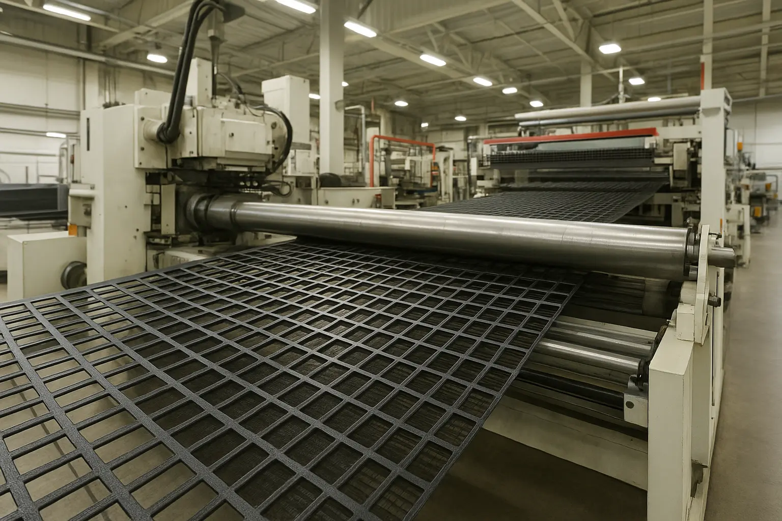 biaxial geogrid manufacturing