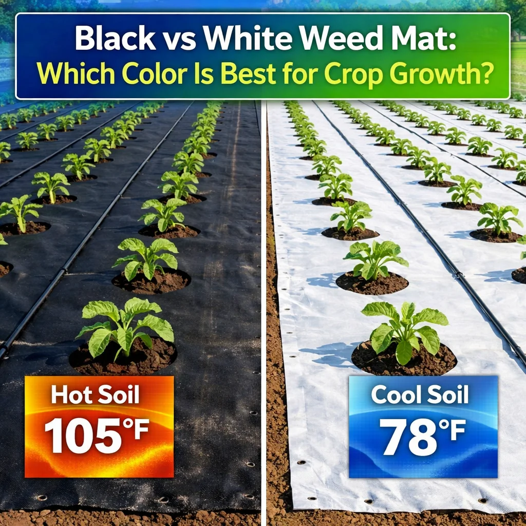 Black White Weed Mat